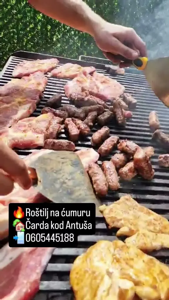 Snimak roštilja na ćumuru
